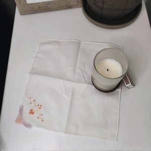 Vintage Handkerchief with Embroidery and Cutwork